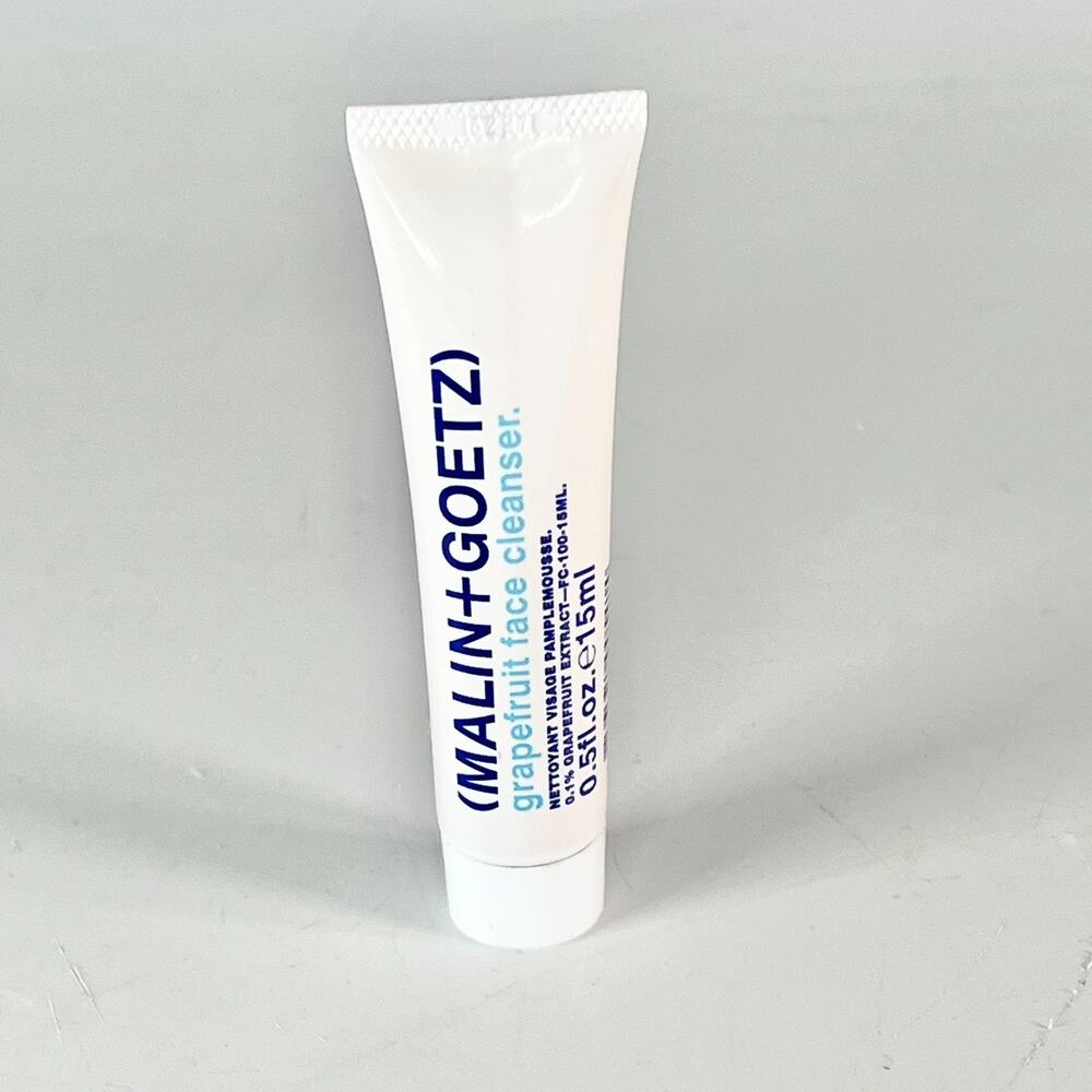 Malin + Goetz Grapefruit Face Cleanser 3-in-1 Gentle Gel Travel .5 oz 15ml New